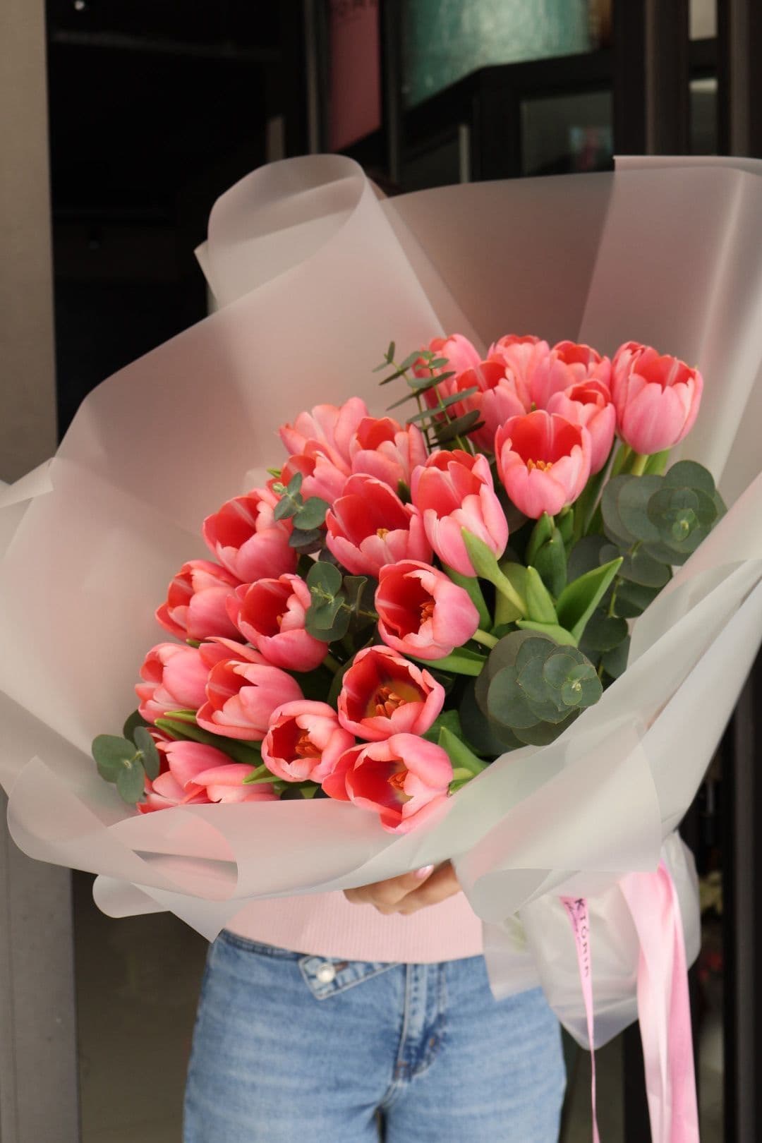 25'li Pembe Lale Buketi