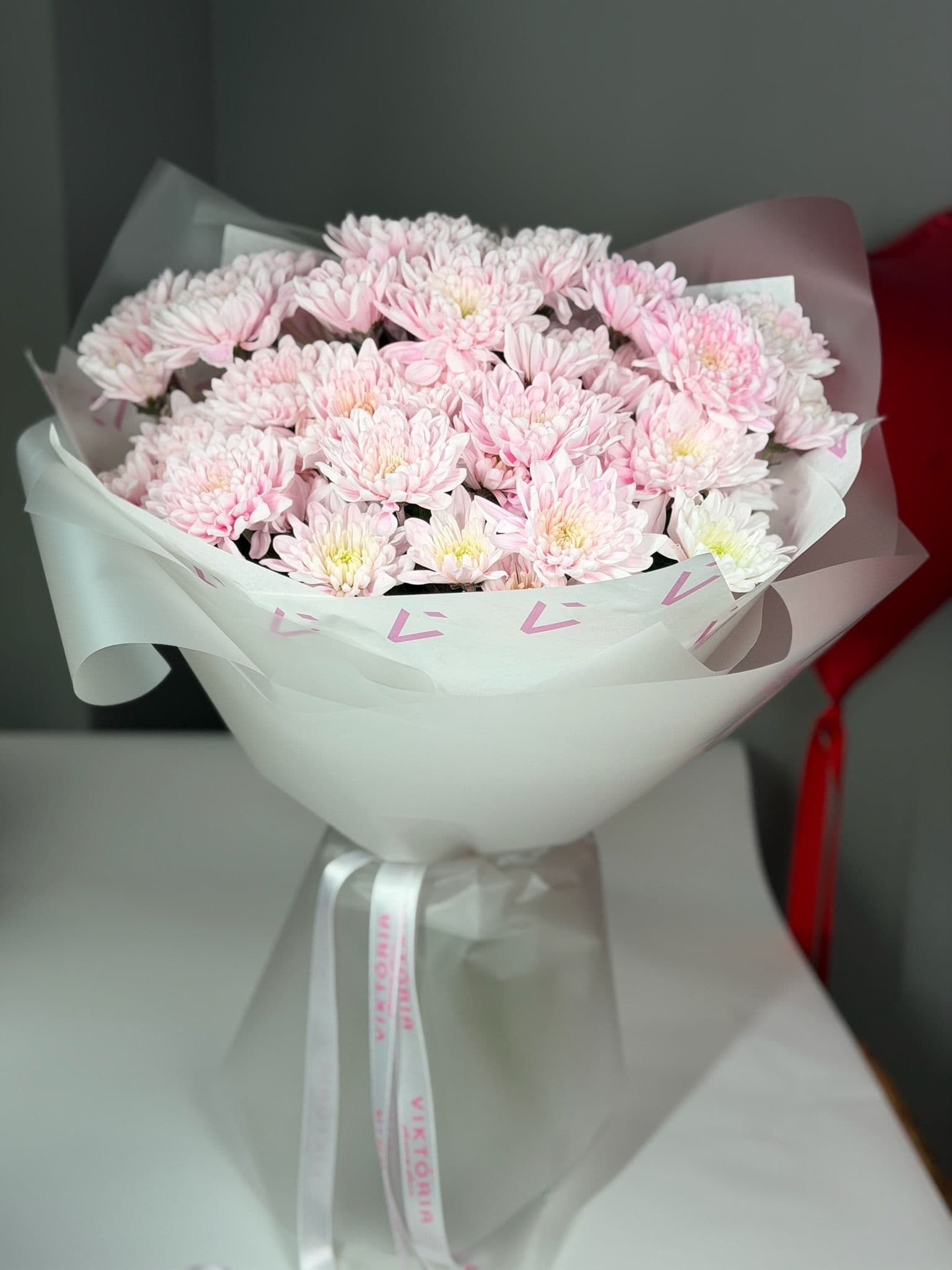 Pembe Krizantem Buket