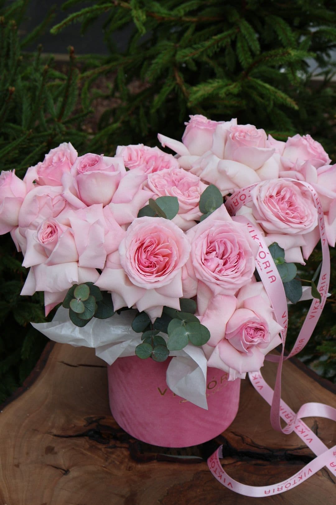 Pembe Gül Kalp Kutu