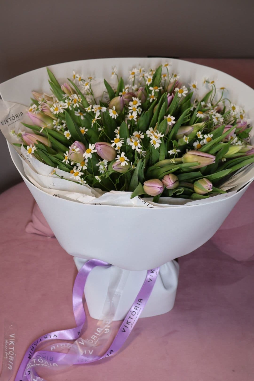 Lila Lale - Papatya Buket